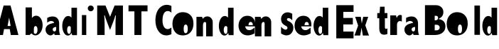 Abadi MT Condensed Extra Bold预览字体图片
