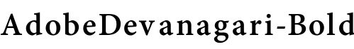 AdobeDevanagari-Bold预览字体图片