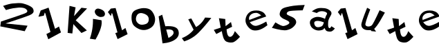21 Kilobyte Salute预览字体图片