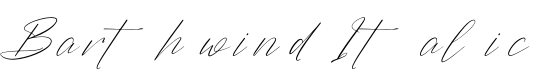 Barthwind Italic预览字体图片