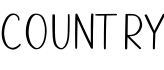 Country预览字体图片