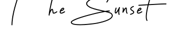 The Sunset预览字体图片