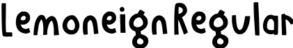 Lemoneign Regular预览字体图片