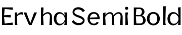 Ervha Semi Bold预览字体图片