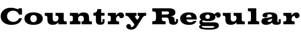 Country Regular预览字体图片