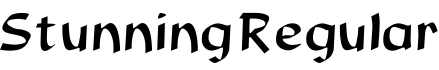 Stunning Regular预览字体图片