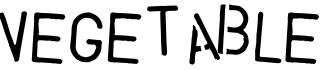 Vegetable预览字体图片