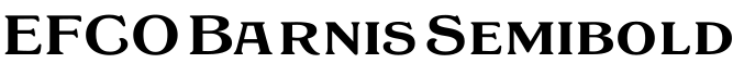 EFCO Barnis Semibold预览字体图片