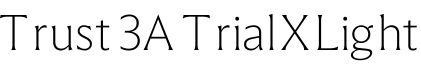Trust 3A Trial XLight预览字体图片