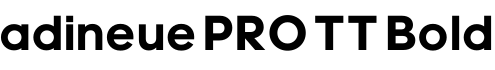 adineue PRO TT Bold预览字体图片