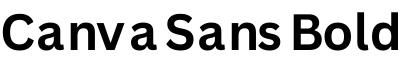 Canva Sans Bold预览字体图片