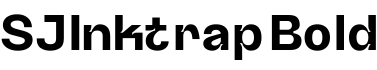 SJInktrap Bold预览字体图片