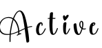 Active预览字体图片