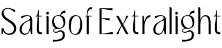 Satigof Extralight预览字体图片