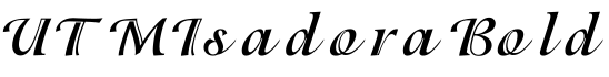 UTMIsadoraBold预览字体图片