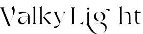 Valky Light预览字体图片