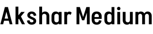 Akshar Medium预览字体图片