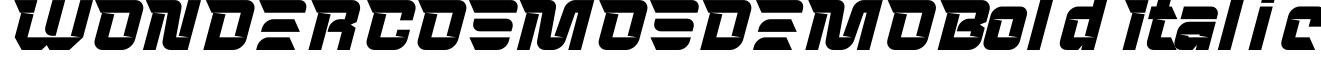 WONDER COSMOS DEMO Bold Italic预览字体图片