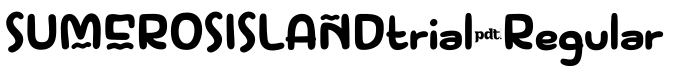 SUMEROSISLANDtrial-Regular预览字体图片