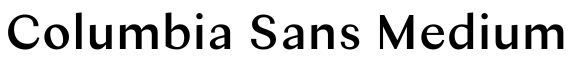 Columbia Sans Medium预览图片