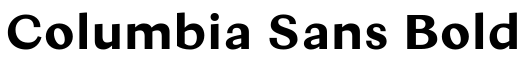 Columbia Sans Bold预览图片
