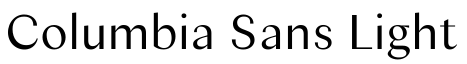 Columbia Sans Light预览图片