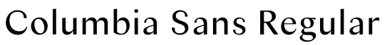 Columbia Sans Regular预览图片