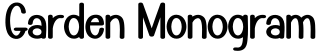 Garden Monogram预览图片