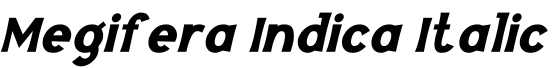 Megifera Indica Italic预览字体图片