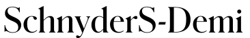 SchnyderS-Demi预览字体图片