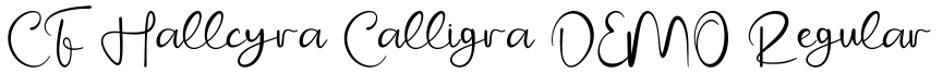 CF Hallcyra Calligra DEMO Regular预览图片