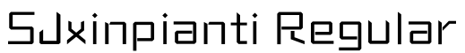 SJxinpianti Regular预览图片