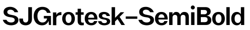 SJGrotesk-SemiBold预览图片