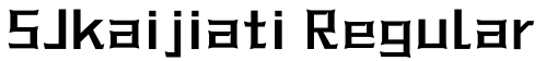 SJkaijiati Regular预览图片