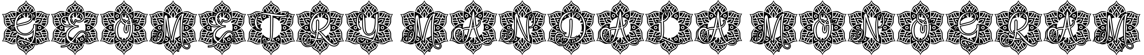 Geometry Mandala Monogram预览图片
