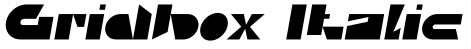Gridbox Italic预览图片