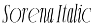 Sorena Italic预览图片