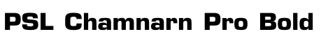 PSL Chamnarn Pro Bold预览字体图片