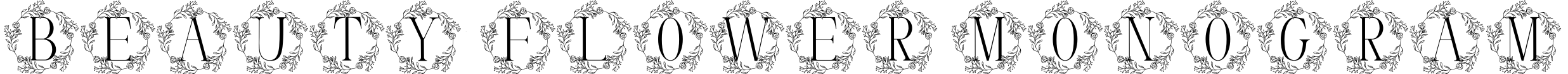 Beauty Flower Monogram预览图片