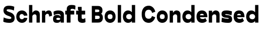 Schraft Bold Condensed预览图片