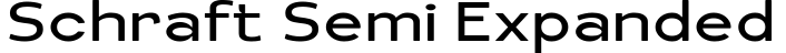 Schraft Semi Expanded预览字体图片