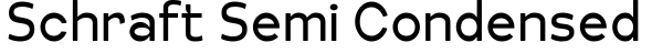 Schraft Semi Condensed预览字体图片