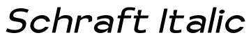Schraft Italic预览字体图片