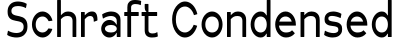 Schraft Condensed预览字体图片