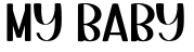My Baby预览字体图片