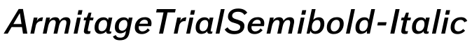 ArmitageTrialSemibold-Italic预览图片