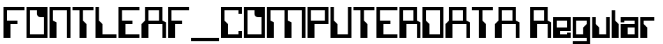 FONTLEAF_COMPUTERDATA Regular预览图片