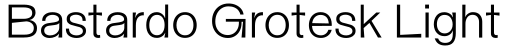 Bastardo Grotesk Light预览图片