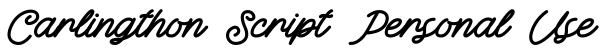 Carlingthon Script Personal Use预览图片