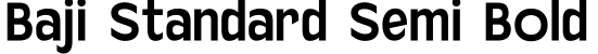Baji Standard Semi Bold预览图片